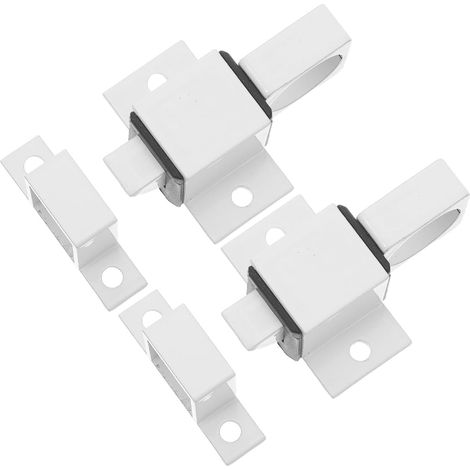 Loquet à Ressort en Alliage D’aluminium Blanc 4 Pièces (1/5)