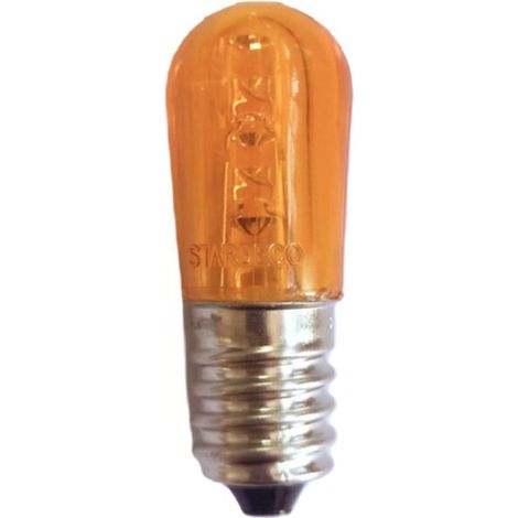 Pezzi 10 lampadine a led e14 vari colori, portalampade p74 per luminarie salento colore: arancione