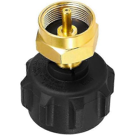 Adaptateur de remplissage de propane pour vanne de régulation QCC1 compatible avec les réservoirs de propane QCC1/Type 1 et les bouteilles jetables de 1 lb. (1/5)