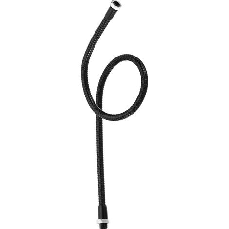 Tuyau à Col de Cygne Universel de 19,7 Pouces, 1 Pièce D'Extension de Tube à Bras Flexible en Métal Pliable à Filetage Fin M10 pour Équipement de Bricolage, Noir (1/5)