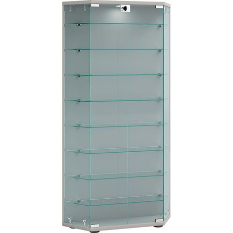 Étagère de présentation en verre en bois Cenila XL 114x83x17 - VCM (1/3)