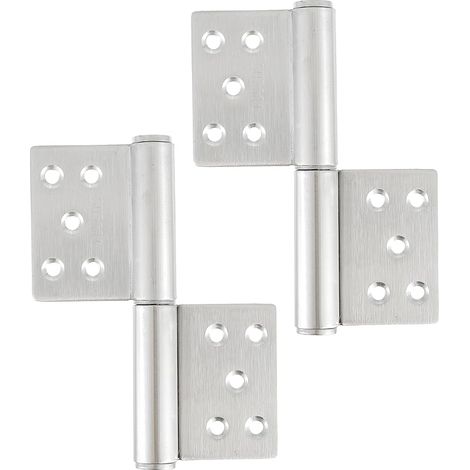 2 pièces Charnière de porte en acier inoxydable 132x100x18mm Angle d'Ouverture à360 degrés charnières pliantes pour portes intérieures et extérieures armoire de fenêtre (1/5)