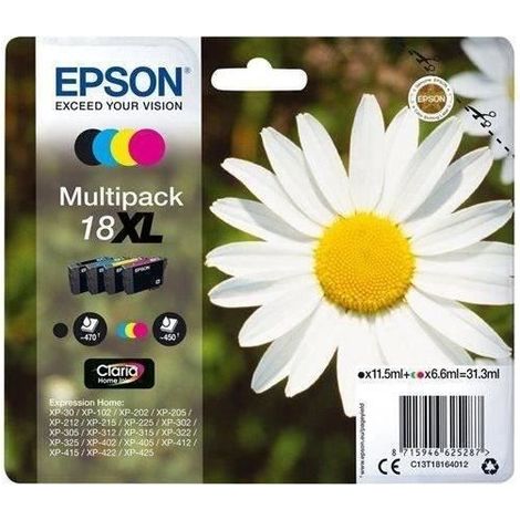 EPSON Multipack T1806 - Paquerette - Noir, Cyan, Magenta, Jaune (1/5)