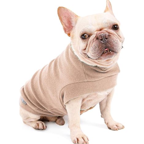 Gilets en polaire douce pour petits chiens et chats, marron, taille S (1/5)