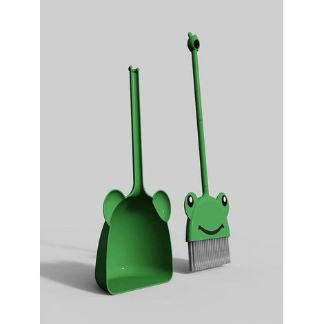 Balai Mini Et Pelle Ensembles - Pour Enfants - En Plastique - 47 X 18 Cm - Convient Maison Jardin Bureau - 1 Ensemble (1/5)