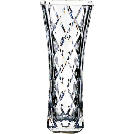 Unzerbrechliche, dekorative Blumenvase, glänzend wie Glas, moderne Vase, stabiler als Vasen aus Kunststoff und Acryl, 20,3 cm hoch, Geschenkidee (transparent, Größe A)