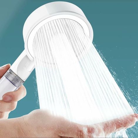 UlisemPommeau de Douche, Pommeau Douche Anti Calcaire Économie d'Eau, Douchette Douche avec 5 modes de jet, Haute Pression Filtre à Trois Niveaux Système (1/4)