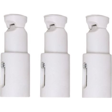3 Pièces Fixations pour Radiateur Sèche Serviette, Support de Fixation pour Radiateur, Convient aux Radiateurs de Salle de Bains Droits ou Courbés (1/4)