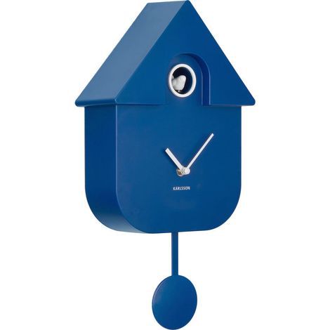 Orologio da Parete Modern Cuckoo Blu Cobalto Karlsson