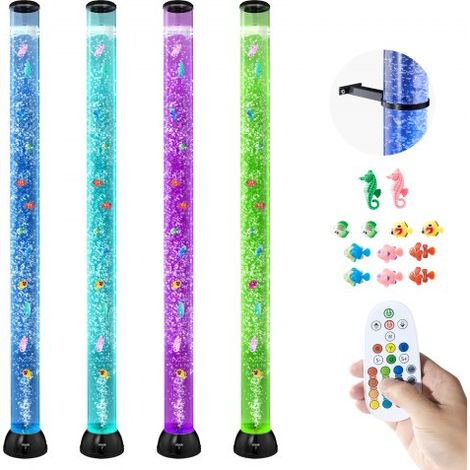 Lampe à Bulles 10 Poissons Flottants 150 cm 16 Effets Couleur (1/5)