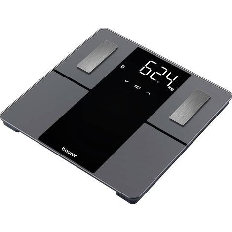 Beurer BF500BT Super Black Edition Bilancia Pesapersone Diagnostica Bluetooth 8 utenti 180 Kg colore Nero (1/5)
