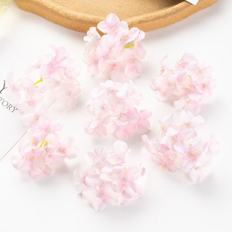 Couronne de fête en soie, hortensia, 20 pièces, fleurs artificielles, décoration de jardin de mariage, maison, accessoires de mariée (1/5)