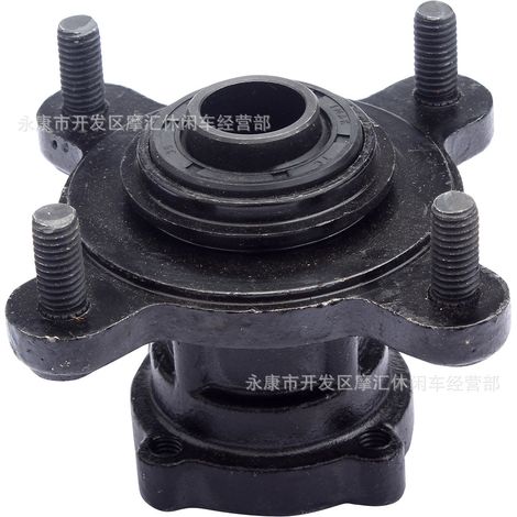 ATV 4WD ATV Go-Kart 50-110CC, 88mm front wheel flange bolt pattern, 15mm 4-hole wheel hub, black.