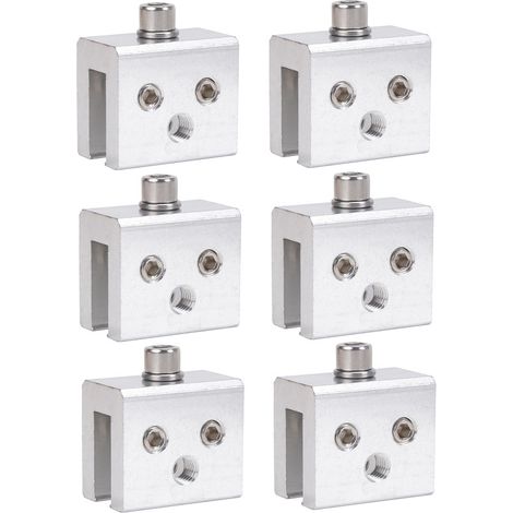 Automotive modification parts, photovoltaic brackets, steel roof clamps, upright roof clamps, suitable for cables and solar panels - 6-pack (1/4)