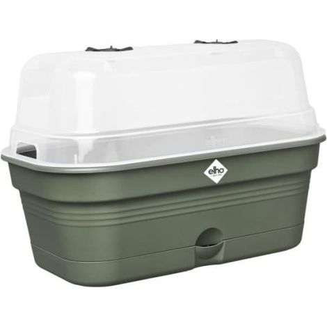 JARDINIÈRE COUVERTE MINI-SERRE GREEN BASICS GROW TRAY ALLIN1 L VERT FEUILLE (1/5)