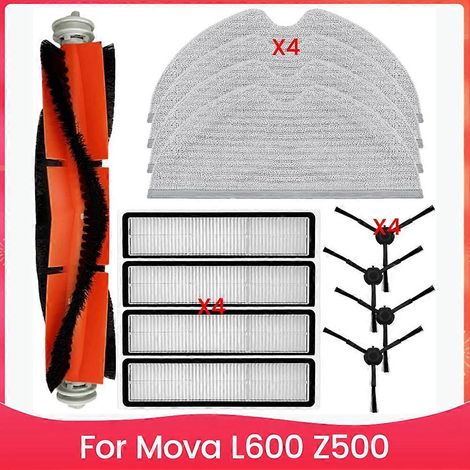 Filtre pour aspirateur brosse pour aspirateur Filtre de brosse pour aspirateur filtre de L600 Z500 Robot Aspirateur Main Side Brosse HEPA Filtre Serpillière Cloth pièce détachée (1/5)