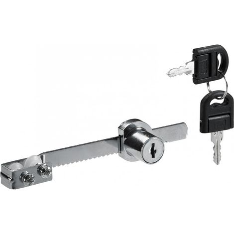HETTICH Serrure de vitrine acier en applique HETTICH, axe 22 mm