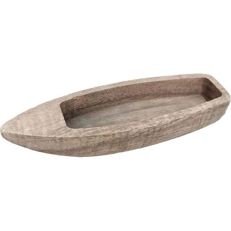 Maquette De Bateau En Bois - Modèle Décoratif Marin Pour Étagère Ou Bureau - Dimensions 14,8 X 4,5 X 2 Cm - 1 Pièce (1/5)