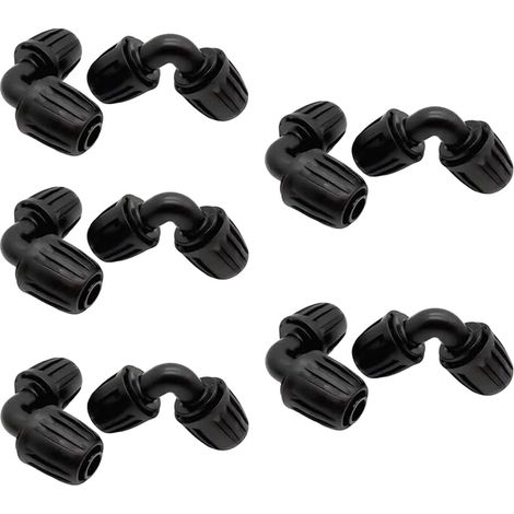 13mm (1/2 Inch) L-Joint Elbow Connector for Garden Hose Connectors for Drip Irrigation Systems (1/5)