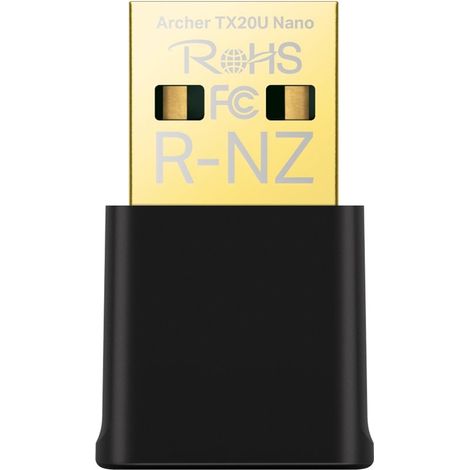 Adaptador USB Wi-Fi 6 de doble banda TP-Link Archer TX20U Nano AX1800 Nano
