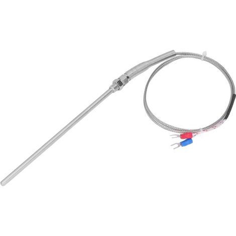 Thermocouple Type K- Sonde à Température pour Régulateur, Longueur 150mm, Fil de 1mètre