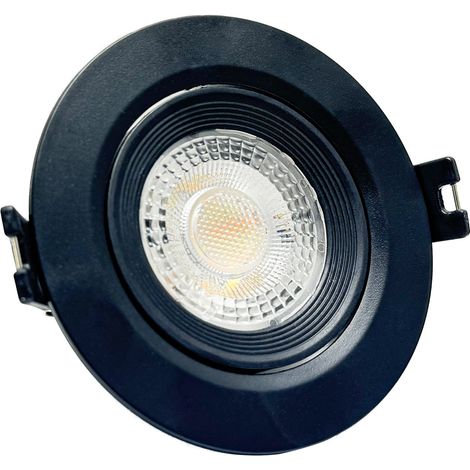 Europalamp – Spot LED encastrable 5W 3CCT – Orientable et dimmable – Installation rapide sur 230V – Angle d'orientation 38° – Pour intérieur IP20