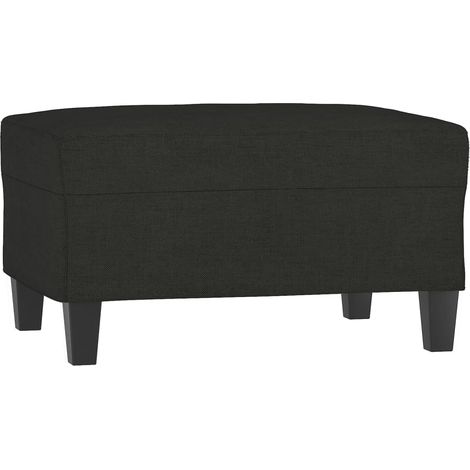 Repose-pied Noir 70x55x41 cm Tissu