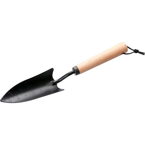 Schmaler Spatel an einem Holzgriff