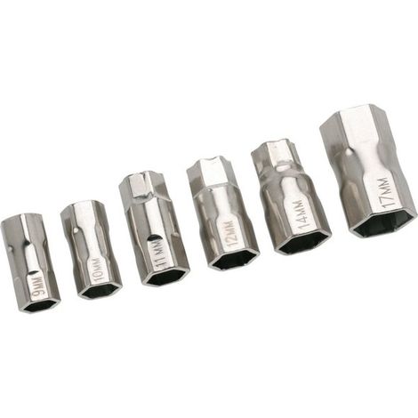 Virax – Coffret de 6 embouts pour clé écrou robinet – Tête 6 pans – Fixation clipser – Pour travaux de plomberie (1/3)