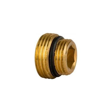 Raccord schlosser nypel 1/2x3/4 latón sello anillo (1/2)