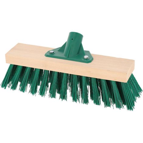 Testa di scopa in fibra dura da 35 cm con telaio in legno - verde scuro - Tendance (1/3)