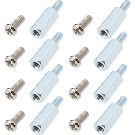 8 Vis Hexagonales M4x15 + 8 Vis ¨¤ T¨ºte Hexagonale M4x10 pour Support d'¨Cran VESA Compatible avec Samsung (1/5)
