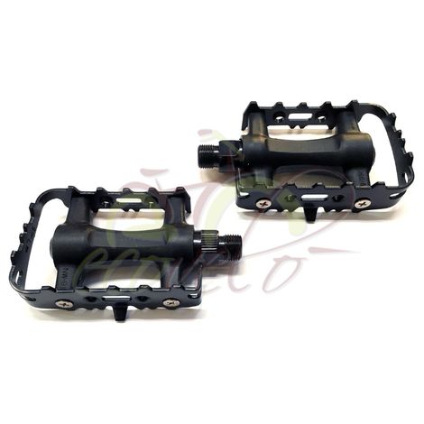 PEDALI 9/16" IN ACCIAIO ANTISCIVOLO MOUNTAIN BIKE BICI MTB CICLOCROSS Ecovelo