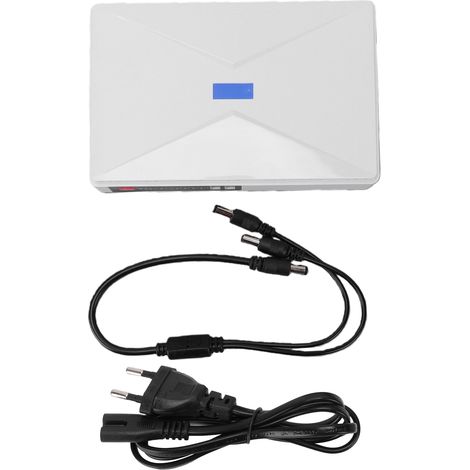 Mini batterie de secours UPS 8800mAh, grande capacité, alimentation sans interruption pour routeur, sortie DC USB POE, prise ue blanche (1/5)