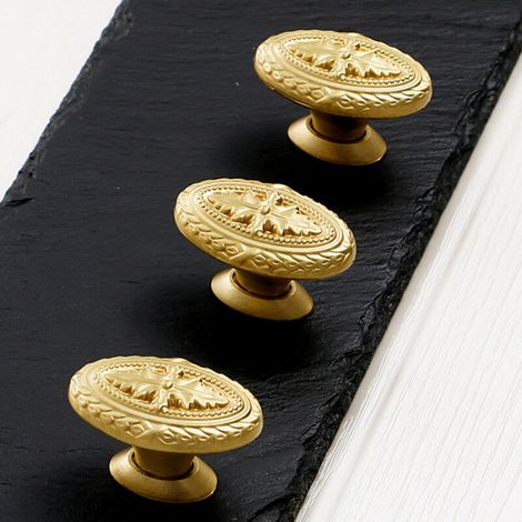 Boutons et poignées de meubles,3 poignées de porte d'armoire en cuivre pur, poignées en laiton armoire armoire à vin tiroir (1/4)