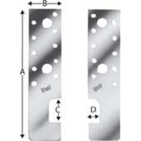 Simpson Strong TIE Holz-Eisen-Anker HE 135 ( 3000257472 ) Abmessung 135 x 40 x 4 mm 75 Stück (1/3)