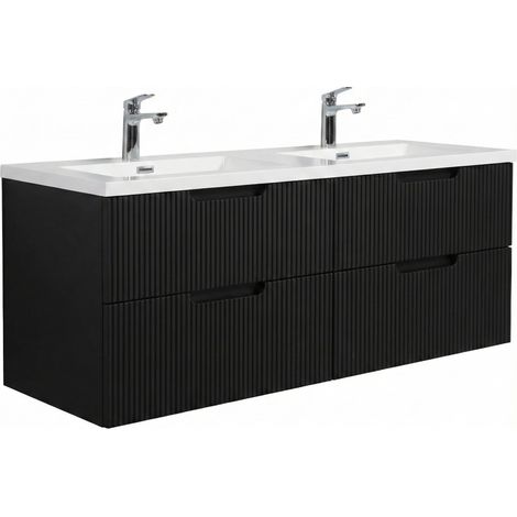 Badplaats Badmöbel Set mit Waschbecken und Unterschrank Thermis
