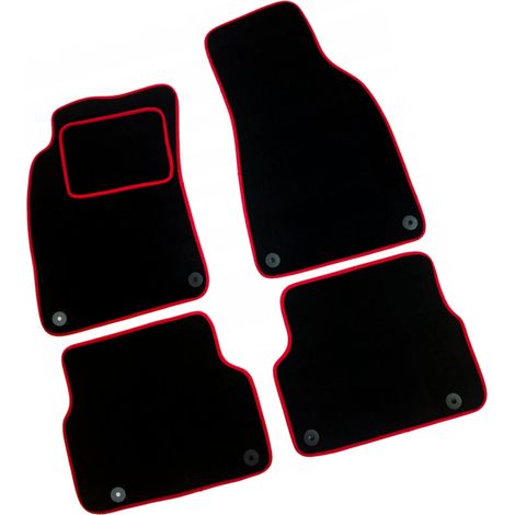 Tapis de sol en velours avec essuie-glaces pour Audi A6 C6 (2004-2006) R (1/5)