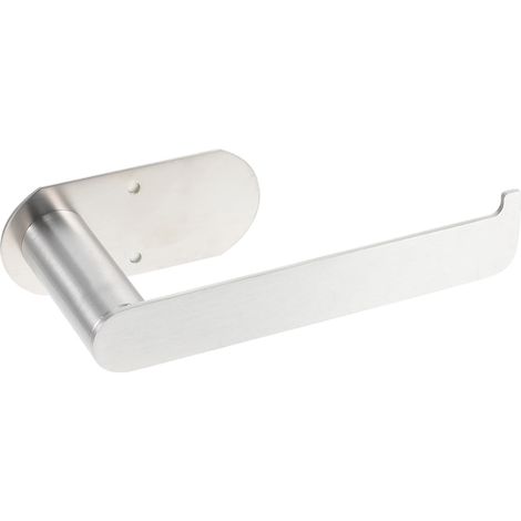 Porte-papier toilette en acier inoxydable, support de rouleau sans perçage pour salle bain et (1/5)