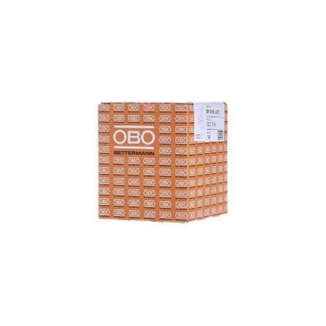 OBO Bettermann ISO-Nagel-Clip 10mm, L35 Polypropylen lichtgrau RAL 7035, 100 Stück, 2227819 (1/2)