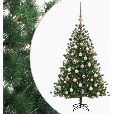 Albero di Natale artificiale con palline 150 cm 150 LED vidaXL (1/5)
