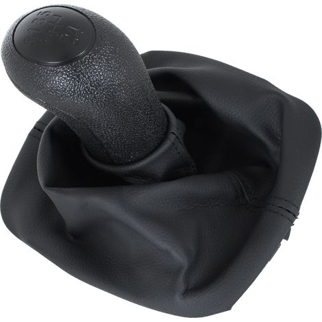Pomo de palanca de cambios negro + funda para Skoda Octavia I 96-11 (1/5)
