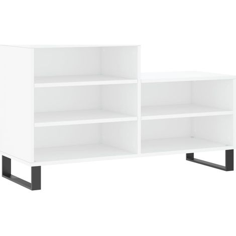 Maison Exclusive - Scarpiera Bianca 102x36x60 cm in Legno Multistrato
