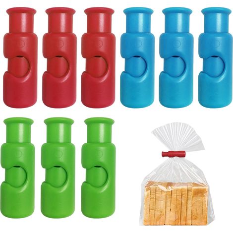 Clip Femetue Sachet Alimentaie, 9 pièces Pince pou Sachet Alimentaie, Pince Femetue Sachet Alimentaie, Pin ce Sa chet Alimentaie, Pinc e Sach et, pou Cééales & Congélation. (1/4)