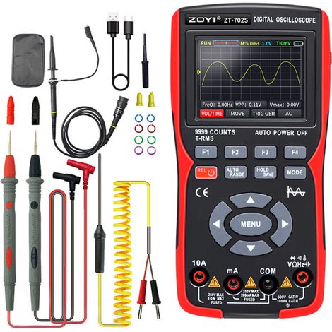 Oscilloscope numérique ZOYI 10MHz avec TRMS et USB (1/5)