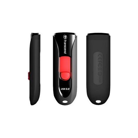 Transcend JetFlash 590 16GB USB-Stick USB Typ-A 2.0 Schwarz