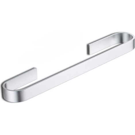 Porte-serviettes Space en aluminium, adapté à la salle de bain et à la cuisine, gain de place, 35 cm (argent) (1/5)