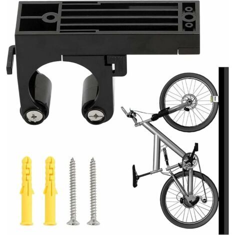 Fermaglio di parcheggio regolabile per mountain bike, sistema di stoccaggio per biciclette, fermaglio di parcheggio salvaspazio (nero) (1/5)