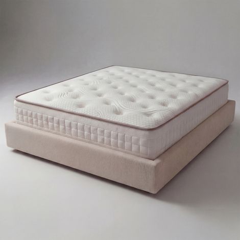 Materasso 160x190cm, Alto 25 cm, Materasso in Memory Foam, con design a zone differenziate