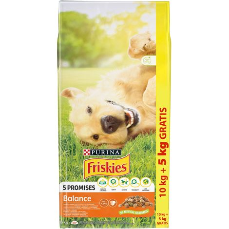 Friskies Balance con una mezcla de pollo, ternera y verduras 15 kg